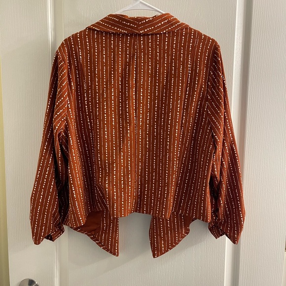 Torrid Women's Rust Striped Blazer - Picture 2 of 2